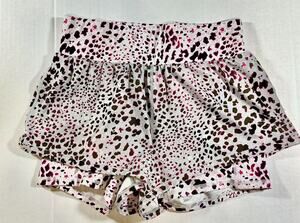 Fabletics Olesia Training Shorts Womens XS 26in Gray Spotted Orchid Activewear
